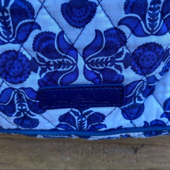 Vera Bradley Triple Zip Hipster Crossbody in Cobalt Tile - Picture 4 of 9